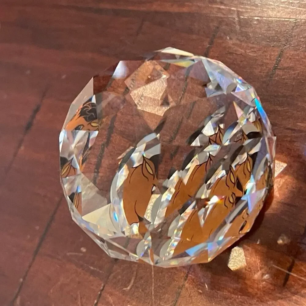 Swarovski zodiac Taurus bull crystal figurine paperweight